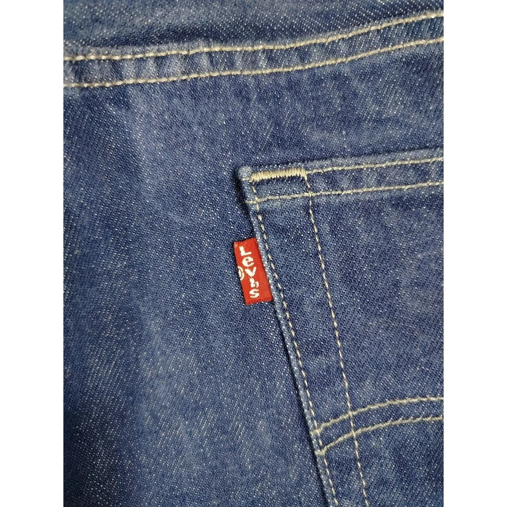 Levis‎ 501XX Jeans Mens 42x32 Blue Medium Wash Straight Leg Button Fly Denim